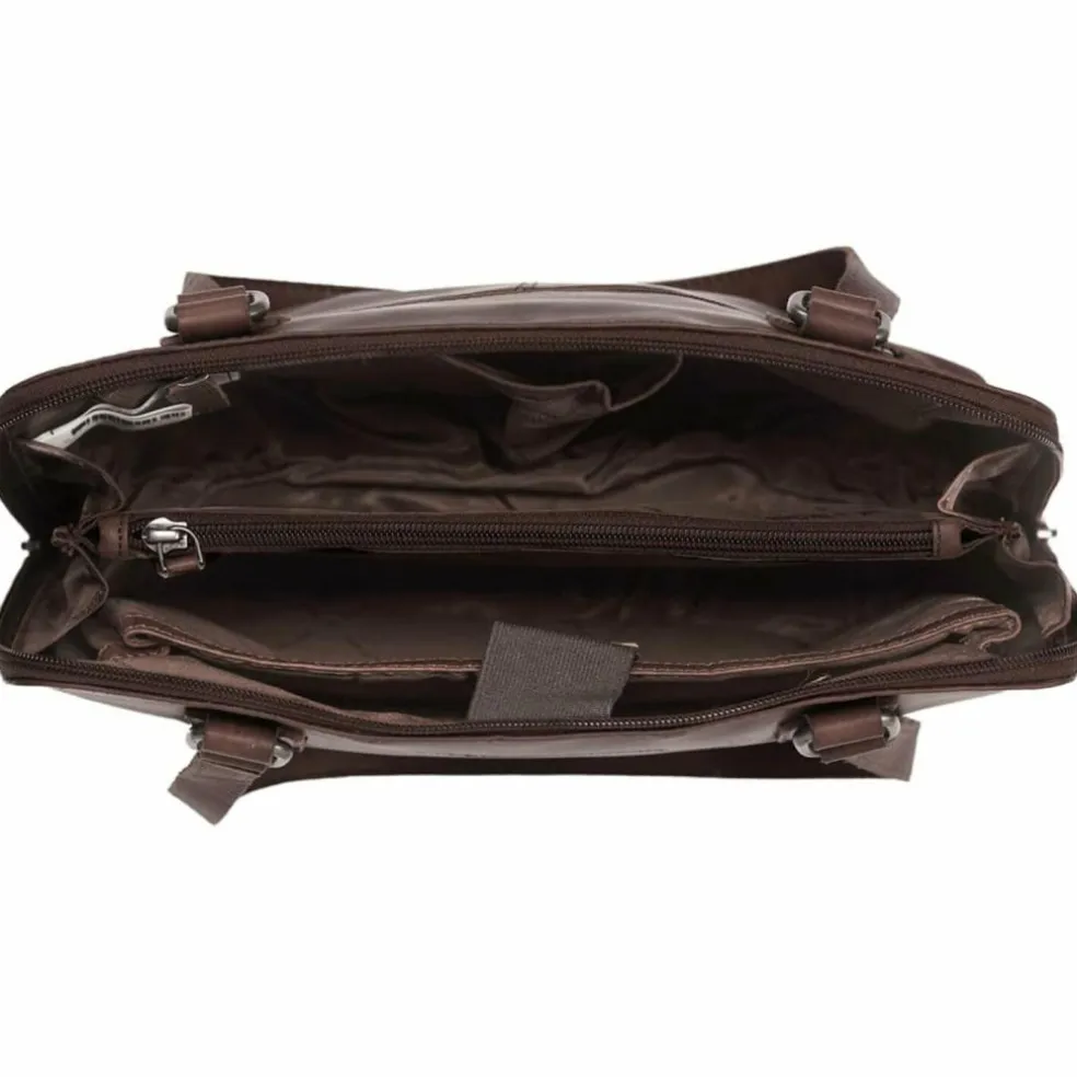The Chesterfield Brand Wax Pull Up Schultertasche Leder 30 cm Laptopfach