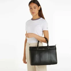 Tommy Hilfiger TH Heritage Schultertasche Leder 38 cm