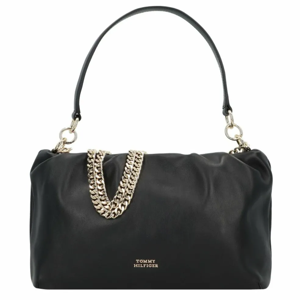 Tommy Hilfiger TH Luxe Soft Leather Schultertasche Leder 30 cm