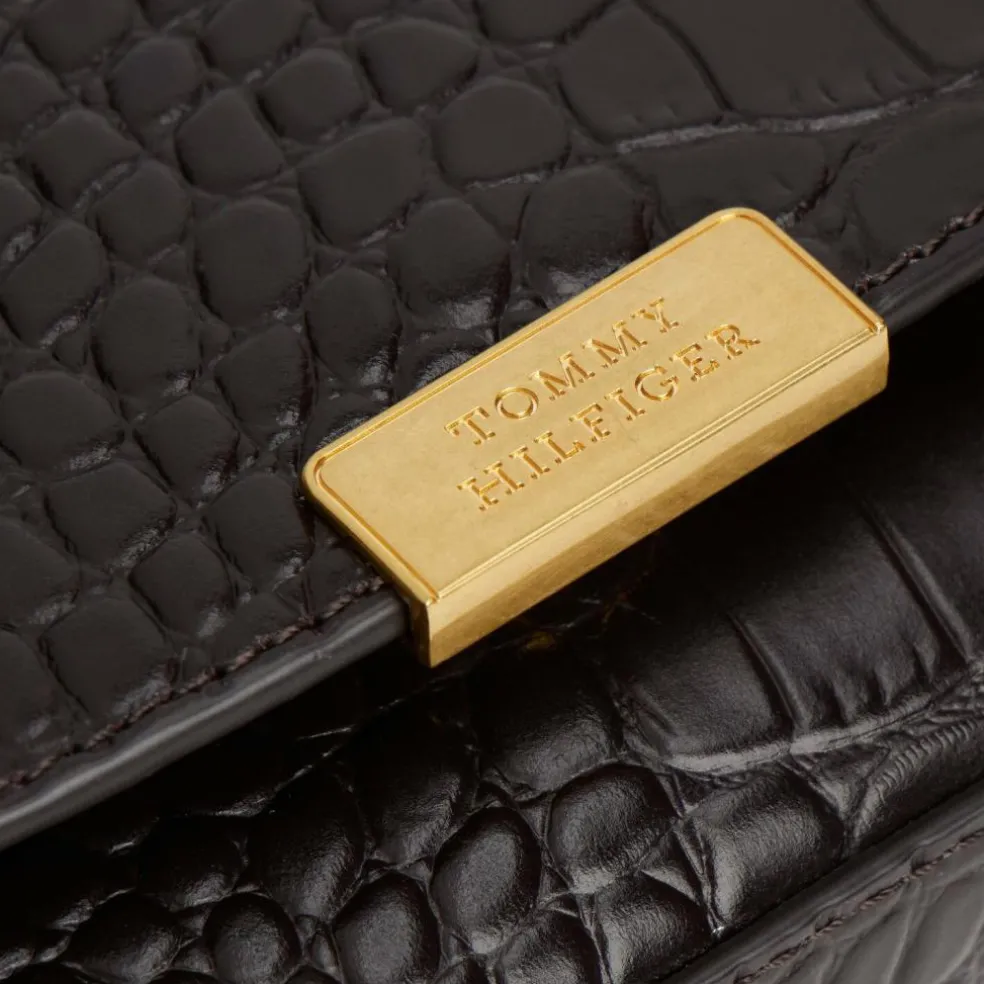 Tommy Hilfiger TH Party Umhängetasche Leder 20 cm