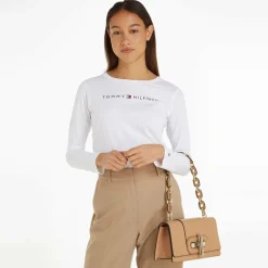 Tommy Hilfiger Turnlock Schultertasche Leder 28 cm